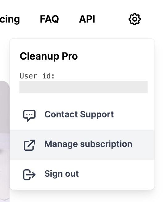 manage subscription